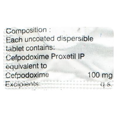 Monocef O DT 100mg Tablet 10'S - Bacterial Infections-Cep