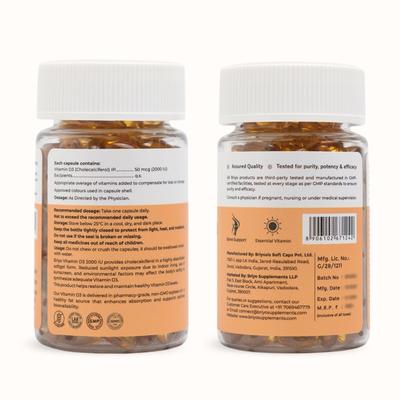Briyo Vitamin D3 2000 IU Capsule 90's - Multi-Vitamins