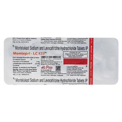 MONTEPRL LC KID Tablet 10's - Allergies-Ant