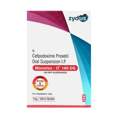 MONOTAX O 100 DS TANGY ORANGE & LEMON FLAVOR Dry Suspension 30ml - Bacterial Infections-Cep