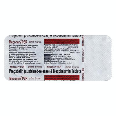 MECONERV P SR Tablet 10's - Neuropathic Pain-Dru