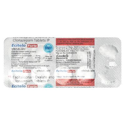ECITELO FORTE Tablet 10's - Anxiety-Anx