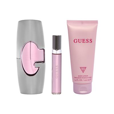 Guess For Women Set (Eau De Parfum 75Ml + Travel Spray 15Ml + Body Lotion 100Ml + Pouch) 1's - Makeup Kits & Sets