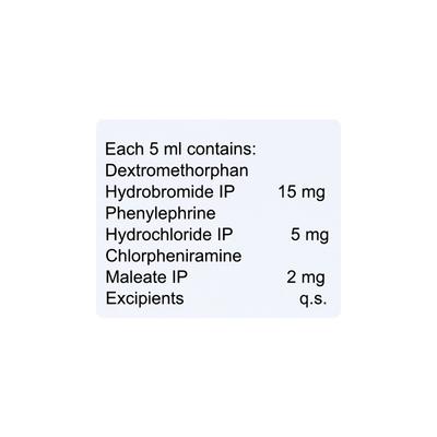 SOLVIN DX Sugar Free Raspberry Flavour Syrup 100ml - Cough And Cold-Cou