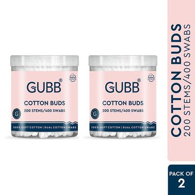 Gubb Cotton Buds Regular 200S 110gm 2's - Others