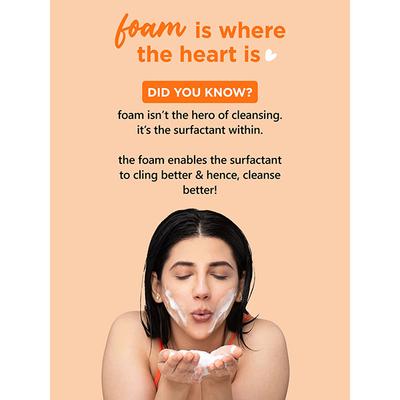 Plum Vitamin C Foaming Face Wash with Mandarin Glow Boost 110ml - Face Washes