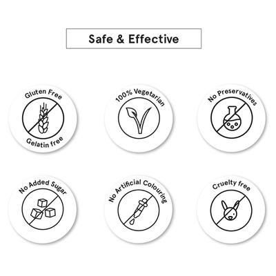 Be Bodywise Vegan Hair Gummies Infused With Multivitamins (pack of 60) 1's - Hair & Skin