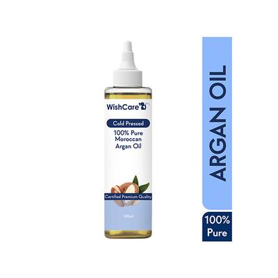 WishCare 100% Pure Cold Pressed Natural Moroccan Argan Oil 100 ml - Hair Oils