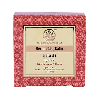 KHADI NATURAL LYCHEE LIP BALM 5 gm - Lip Balms