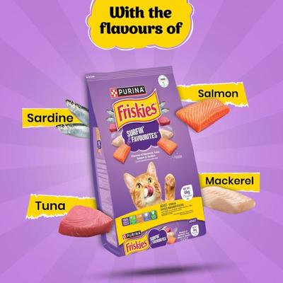 Nestle Purina Friskies Surfin Favourites Cat Food 6 kg - Petfood