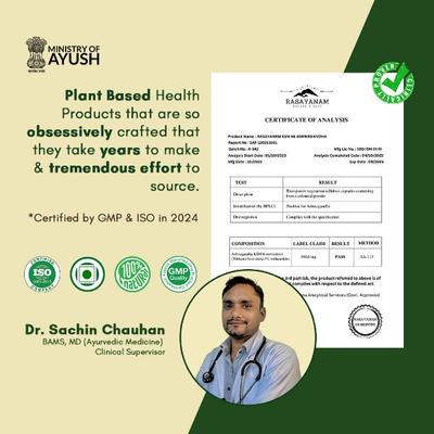 Rasayanam Ashwagandha KSM66 500 MG Capsules 60's - Sexual Care