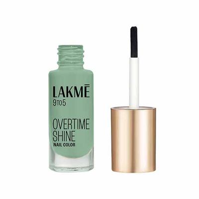 Lakme 9 to 5 Primer + Gloss Nail Colour Green Pistachio 6 ml - Nail Polish