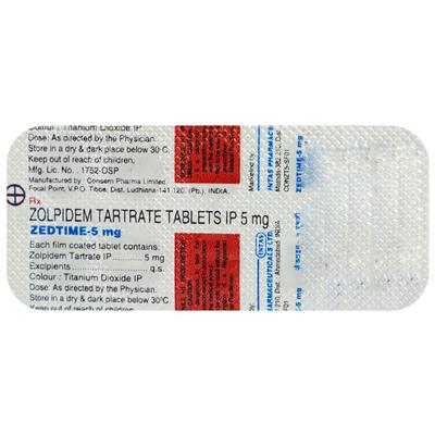 Zedtime 5mg Tablet 10'S - Hypnosis-Hyp