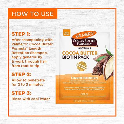 Palmer's Cocoa Butter & Biotin Length Retention Biotin Pack 60 gm - Conditioners