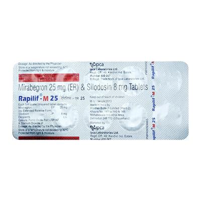 RAPILIF M 25 Tablet 10's - Bladder And Prostate Disorders-Dru