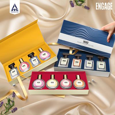 Engage Luxury Perfume Gift Pack for Men, Travel Sized Assorted Pack, 25ml each 4's - Men Perfumes (Edt/Edp)