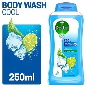Dettol Long Lasting Hygiene Body Wash - Cool 250 ml - Shower Gels & Body Wash