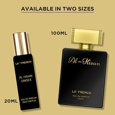 La French Adventure Oud, Romance Oud, Al Hisan, Oud Woody Luxury Perfume Gift Set for Unisex 4X20Ml 4's - Men Perfumes (Edt/Edp)