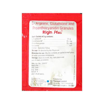 Rigin plus Sugar Free Apple Flavour Sachet 5gm - Supplements-Sup
