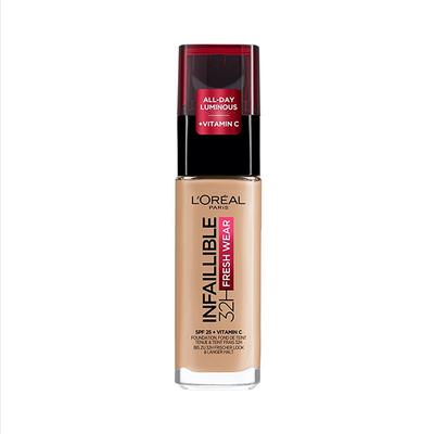 L'Oreal Paris Infallible 24H Fresh Wear Foundation, 140 Golden Beige 30 Gm - Foundation