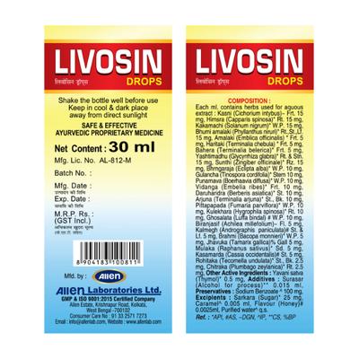 Allen Livosin Drops 30 ml (Pack Of 2) 1's - Personal Care (Ayush)