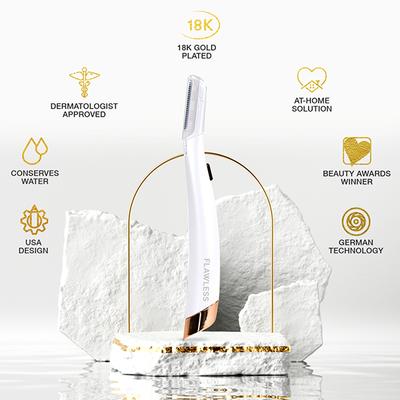 Flawless Finishing Touch Dermaplane Glow Facial Hair Remover - Hair Removal Accessories