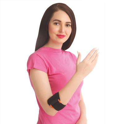 Flamingo Tennis Elbow Support (OC - 2024) (U) - Black - Abdomen/Neck/Arm/Elbow Supports