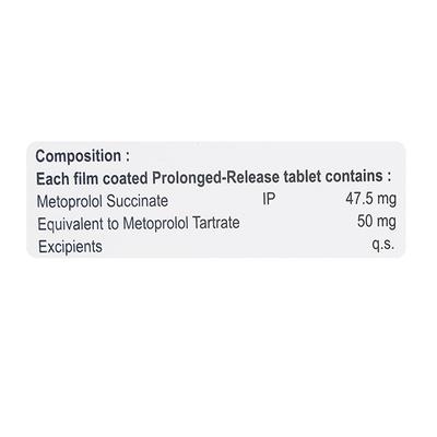 Metol XL 50mg Tablet 10'S - Hypertension-Bet