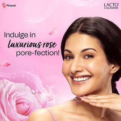 Lacto Calamine Rose Water Toner for Glowing Skin with Aloe Vera and 2% Niacinamide 120 ml - Toners