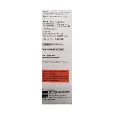 Bactoclav Dry Syrup 30ml - Bacterial Infections-Pen