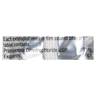 Pramipex ER 3mg Tablet 10'S - Parkinsonism-Apd