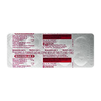 BISOSON AM 5 Tablet 10's - Hypertension-Bet