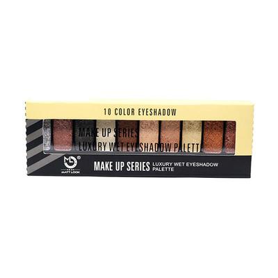 Matt Look 10 Colours Eyeshadow Makeup Series Luxury Wet Eyeshadow Palette - 01 8gm - Eye Shadow Palettes