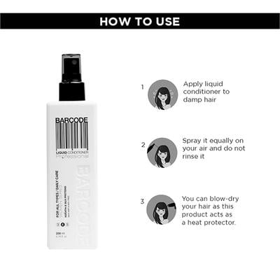 Barcode Professional Liquid Conditioner For All Types (BCLC001) 200 ml - Conditioners