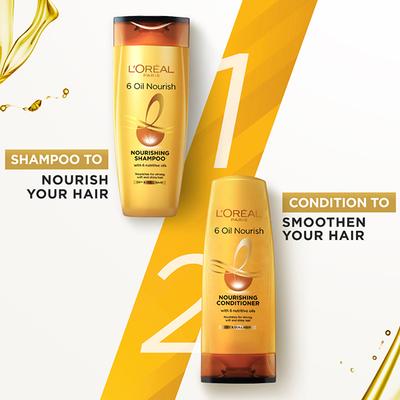 L'Oreal Paris 6 Oil Nourish Shampoo 396 Gm - Shampoos