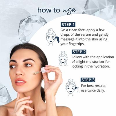 Globus Naturals Revival Diamond Shine Boosting & Anti Ageing Face Serum, Natural & Ayurvedic formula 30 ml - Face Serum