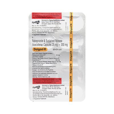 DOLGON R Capsule 10's - Pain relief-Nsa