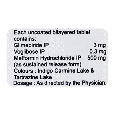 VOLICURE TRIO 3/0.3mg Tablet 15's - Diabetes-Ant