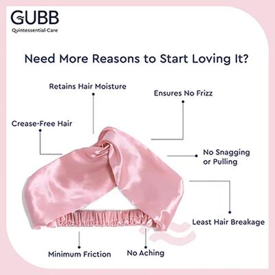 GUBB Satin Headbands - (Pack of 4) 1's - Hair Clips/Bands