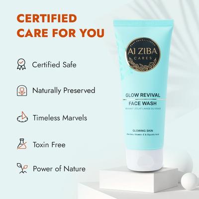 Alziba Cares Face Wash - Glow Revival 100 ml - Face Washes