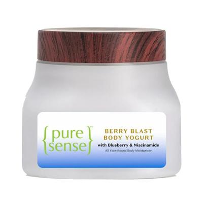 PureSense Berry Blast Body Yogurt with Blueberry & Niacinamide For Deeply Nourished & Moisturised Skin 160 ml - Lotions & Creams