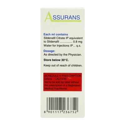 Assurans Injection 12.5ml - Impotence/Erectile Dysfunction (Ed)