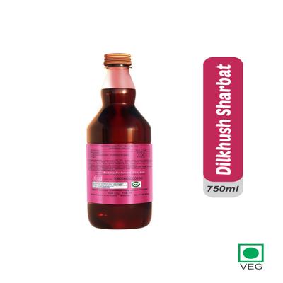 Rosa Dilkhush Sharbat 750 ml - Energy Drinks