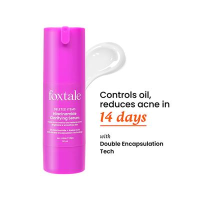 Foxtale 12% Niacinamide Serum with Azelaic Acid for Oil Control & Brightening 30ml - Face Serum