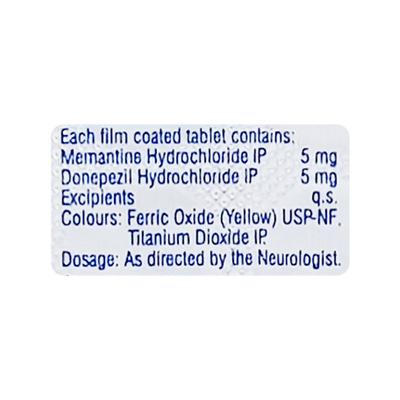 Donamem 5mg Tablet 10'S - Alzheimer-Neu