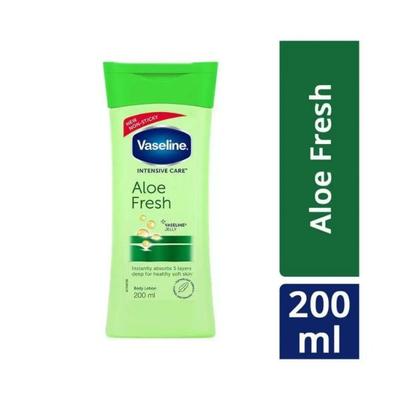 Vaseline Intensive Care Aloe Fresh Body Lotion Daily Moisturizer for Dry Skin 200 ml - Lotions & Creams