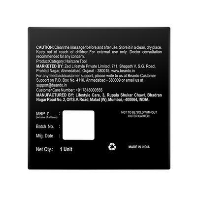 Beardo Scalp Massager Advanced with Soft Silicone Bristles Deep Cleansing and Exfoliation 1's - Multi-Stylers