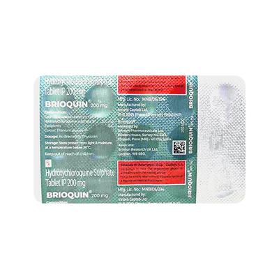 BRIOQUIN 200mg Tablet 15's - Malarial