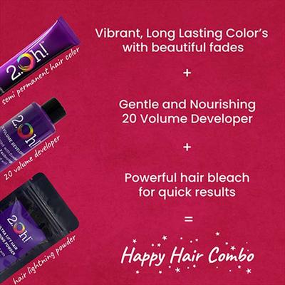 2.Oh! Semi Permanent Hair Color + Lightning Kit - Red Combo 1's - Hair Creams
