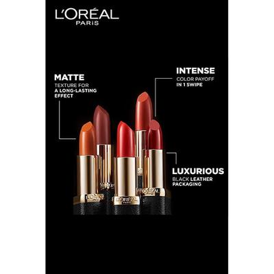 L'Oreal Paris Color Riche Moist Matte Lipstick, 250 Rich Merlot 3.7 Gm - Lipsticks
